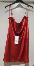 Zara Red Sequin Mini Crowl