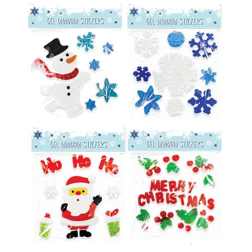 Assorted christmas gel window - assorted,