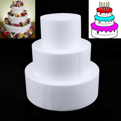 Round styrofoam foam cake - foam,