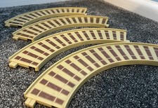 Postman Pat spare Train Track curved pieces x 4 fireman Sam peppa pig 