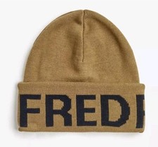 BNWT Fred Perry Oversized Beanie Hat Sandstone New One Size Men