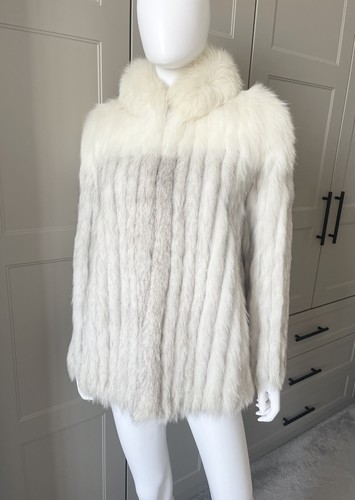 Real saga fox fur coat - saga,