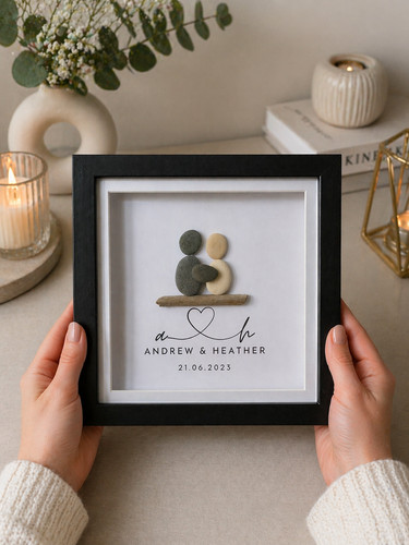 Personalised wedding pebble - personalised,