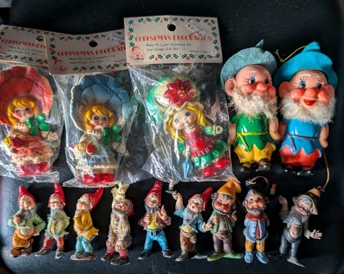 Big lot vintage elf dwarf - lot,