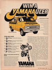 Vintage Print Ad 1972 Yamaha