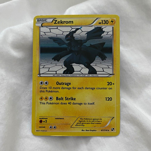 Zekrom pokemon black vintage - pokemon,