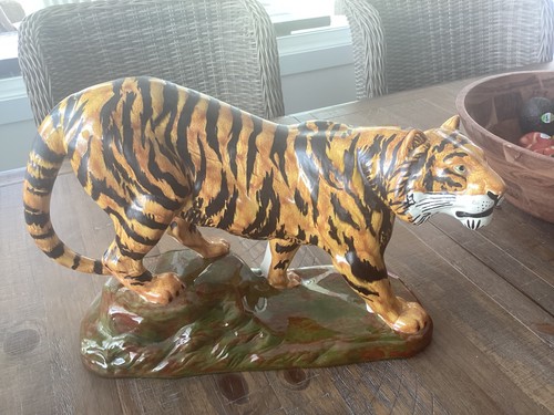 Vtg bengal tiger ceramic - bengal,