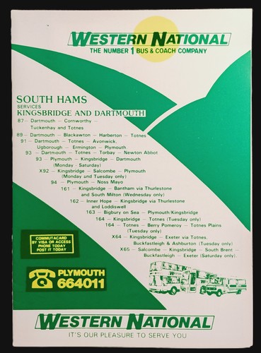 Bus timetable western - bus,