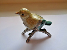 Jeweled bird trinket box - trinket,