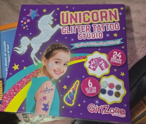 Unicorn glitter tattoo studio - glitter,