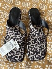 M&S BN Leopard Shoes Sandals 7