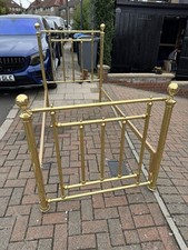 Gold Victorian Brass Antiques Bed Fame - Free Local Delivery