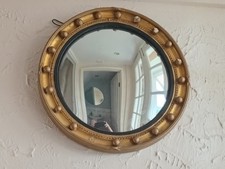 Vintage Circular Convex Fish Eye Mirror 