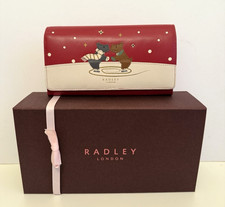 Radley Gift Boxed Sparkle & Skate Leather Matinee Purse - New With Dust Bag
