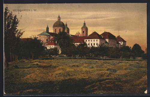 Postcard weingarten w - of, i.