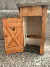 Artisan Dolls House Miniature Toilet Outhouse