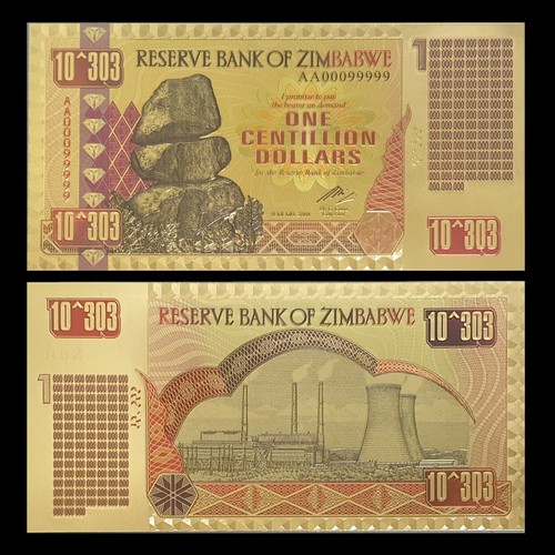 Zimbabwe centillion dollars - zimbabwe, 1