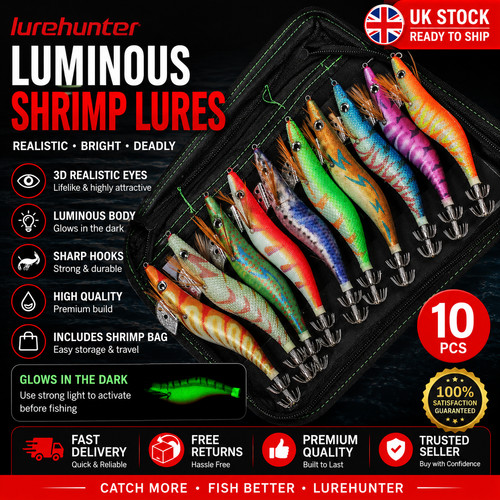 10pc luminous squid jig - jig, lures