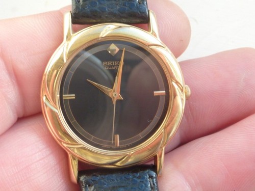 Seiko gold plated dress watch - seiko,