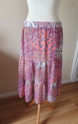 Bonmarche chiffon tiered midi - tiered,