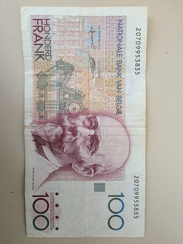 100 belgian francs note - belgian,