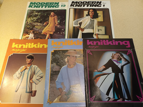 Vintage modern knitting - modern, &