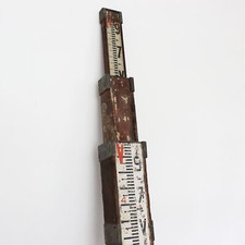 Antique Large Extendable Surveyors Staff