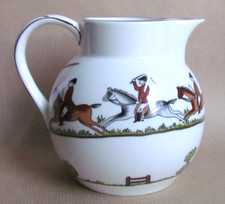 CROWN STAFFORDSHIRE HUNTING SCENE 16OZ PITCHER JUG  (10060)