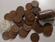1920 Roll Lincoln cents (50)