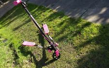 Pink Tri - Wheel Childs/girls Slider 3 Wheel Push Scooter Winged Speeder Tri Dri