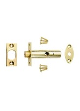 Brass plated Security Door Rack Bolt lockSECURITY Locks Mortice Star Key  60mm