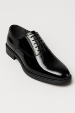 Men’s Patent Black Oxfords