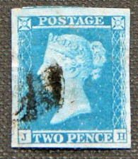 GB QV 1841 2d penny Blue. 4