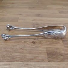 French Lion Claw Silver Tongs