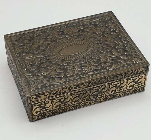 Vintage ornate trinket box - trinket,