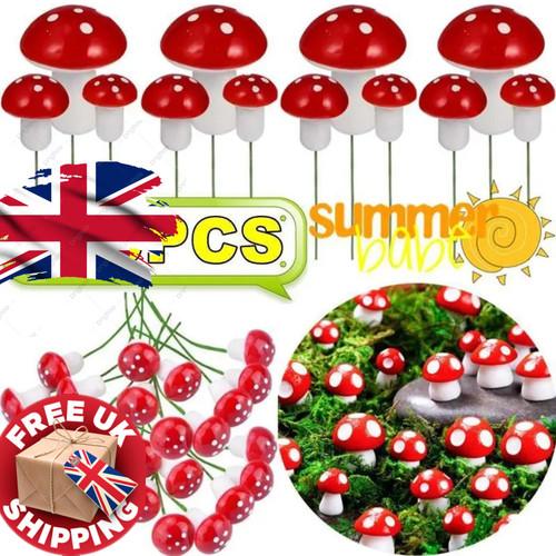 10pcs mini artificial mushroom - mini,