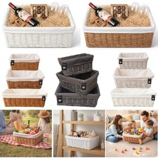 Wicker willow storage baskets - willow,