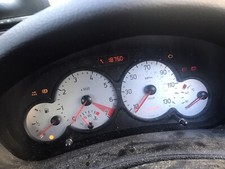 PEUGEOT 206 2.0 16V PETROL INSTRUMENT CLUSTER SPEEDO DIALS CLOCKS 9648838380