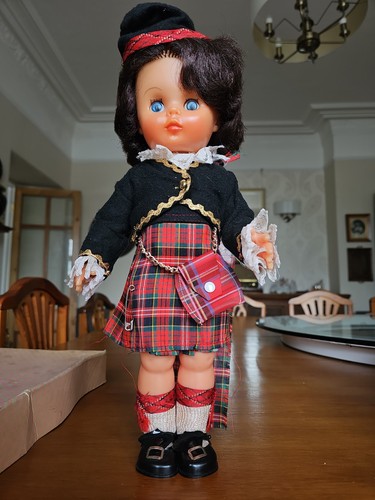 Vintage scottish doll in - doll,