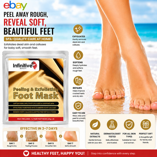 Exfoliating peel foot mask - peel,