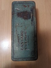 Very Rare Ogdens Lanyard  Large -1lb -net  tin. Collectable tobacco tin