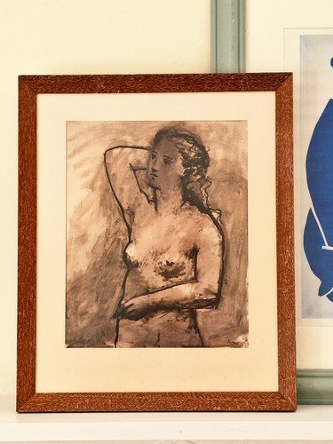 Picasso ink wash nude - picasso,