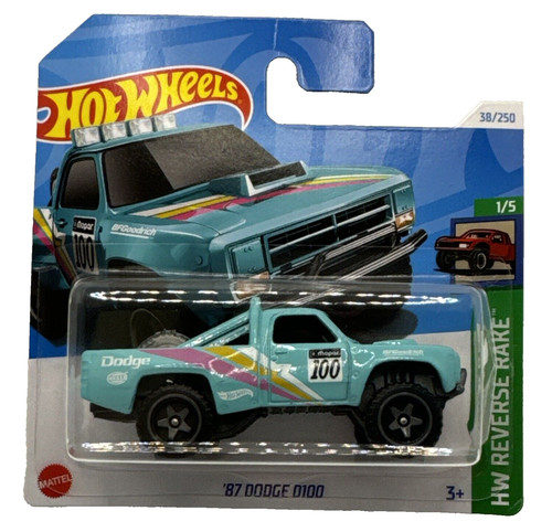 Hot wheels 1987 dodge d100 - wheels,