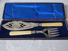 PAIR OF ANTIQUE CASED   SILVER