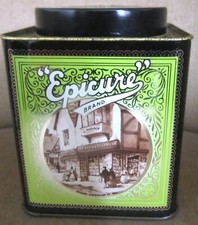VINTAGE EPICURE TEA TIN /