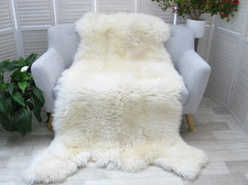 WHITE BRITISH SHEEPSKIN RUG