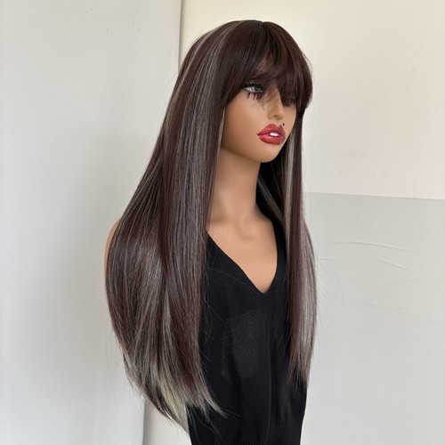 Mixed brown blonde synthetic - blonde,