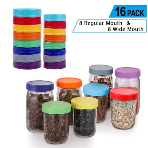 Pack colored plastic mason - 16,