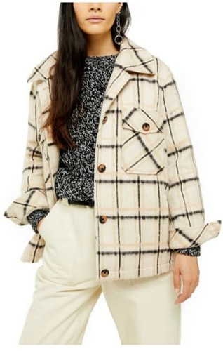 Checked oversized jacket - oversized,