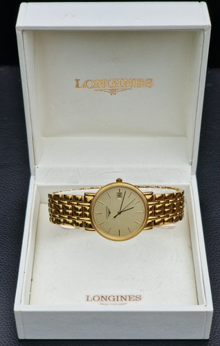 Gents longines gold plated - gold,
